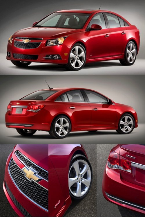 Внутри у седана Cruze со спортивным стайлингом RS будут окантованные хромом приборы.