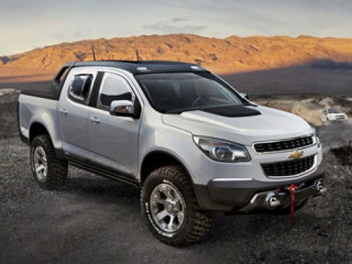 Концепт Chevrolet Colorado Rally, оснащённый дополнительными фонарями над лобовым стеклом, щеголяет…