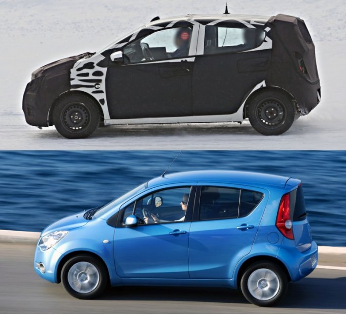 Новый субкомпакт чем-то напоминает модель Opel Agila («близнеца» сити-кара Suzuki Splash), так что…