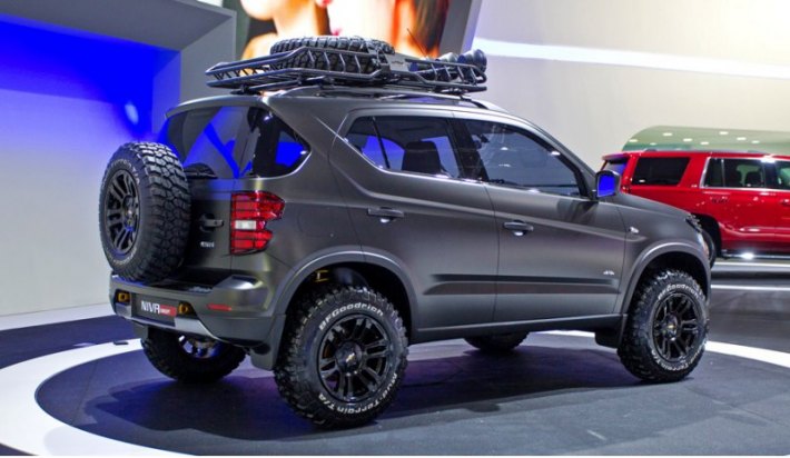 Концепт Chevrolet Niva интересен мелкими деталями — резкими гранями, оптикой с решетками.…