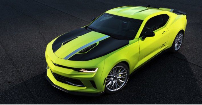 Внешне Camaro Turbo AutoX выделяется новой краской Shock Yellow, полосами цвета Pearl Nickel и…