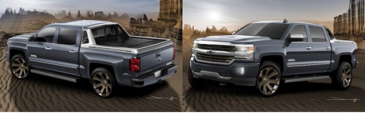 В этом Silverado использовано несколько аксессуаров и запчастей, доступных для заказа. Например,…