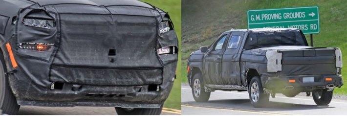 Овал на носу сбивает с толку, но видно, что тут характерная для пикапов Chevrolet многоэтажная…