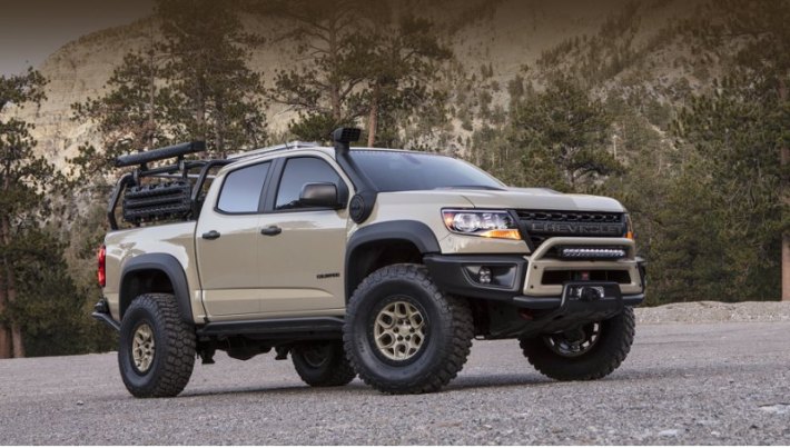 В «экспедиционном» шоу-каре Colorado ZR2 AEV наиболее интересные изменения не бросаются в глаза.