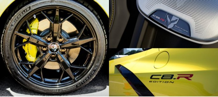 Машины получили колесные диски Black Trident с черными гайками и логотипом Corvette Racing на…