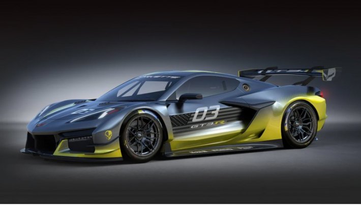 Во внешности Корвета GT3.R больше черт C8.R, чем Z06, начиная со сдвоенных крылышек-канардов по…
