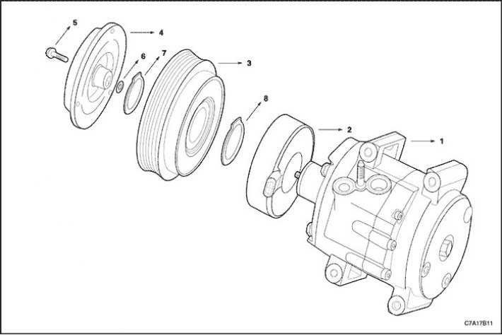 1. Компрессор в сборе
