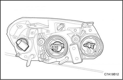 Lamp replacement (Chevrolet Captiva 1 2006-2018: Manual: Car care)