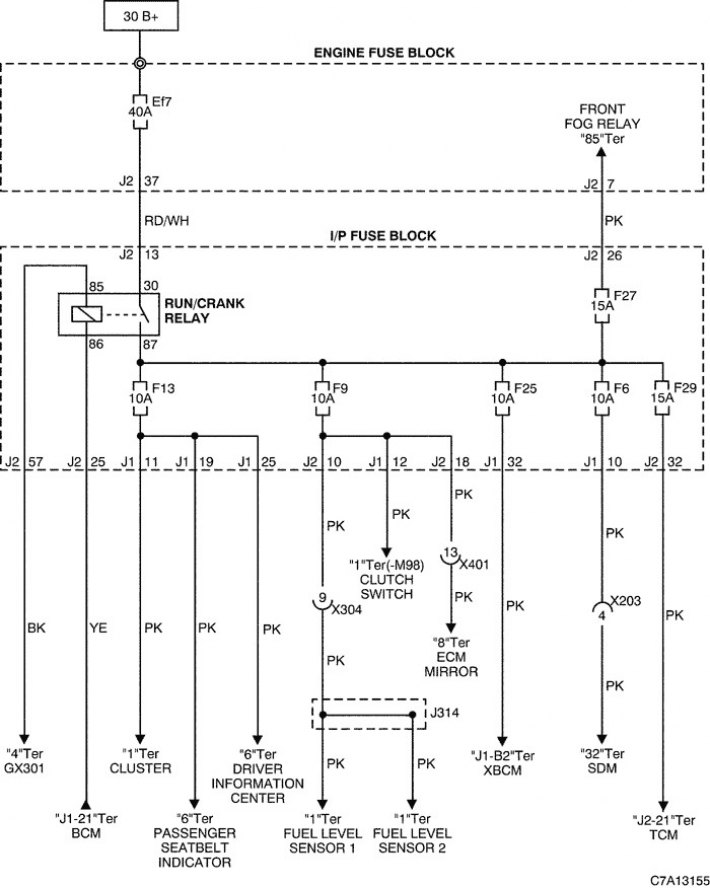 Где предохранитель печки шевроле каптива Electrical diagram of power supplies (Chevrolet Captiva 1 2006-2018: Electrical 