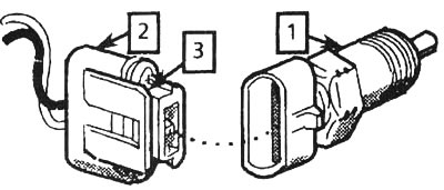 4.3a. A motor hűtőfolyadék hőmérséklet-érzékelőjének (1) eltávolításához egy kis csavarhúzóval…