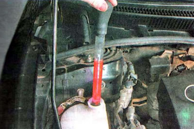 Определение плотности охлаждающей жидкости