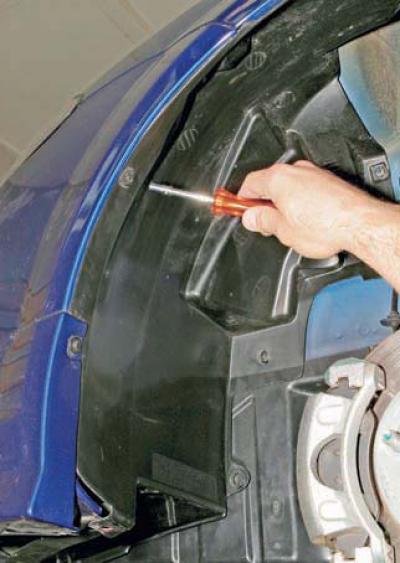Как снять переднее крыло лачетти Removing the front wheel arches (Chevrolet Lacetti 1 2002-2009: Body: Repair of 