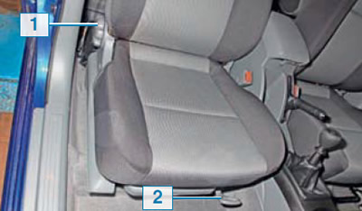 Как снять водительское сиденье лачетти Adjustment of front seats, steering column, seat belts (Chevrolet Lacetti 1 2002