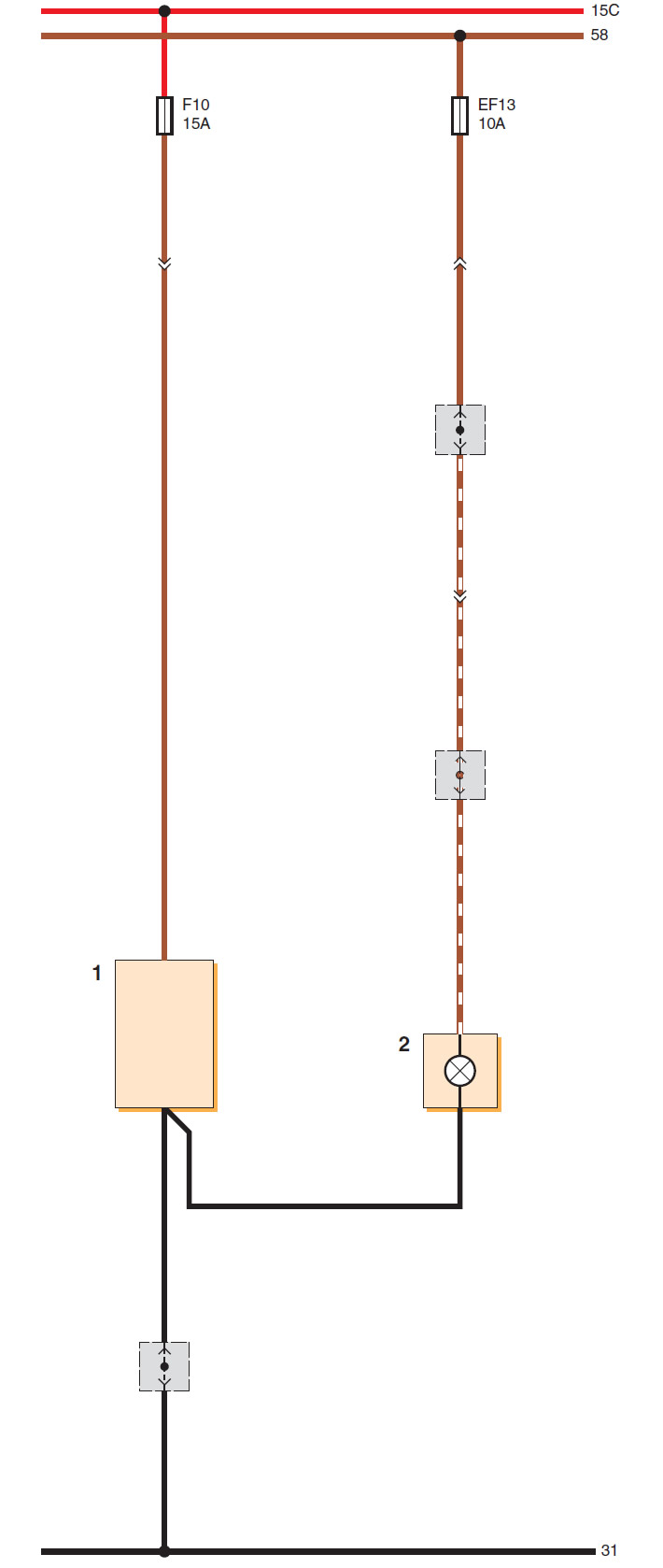 Схема соединений прикуривателя и лампы подсветки пепельницы (Шевроле ...
