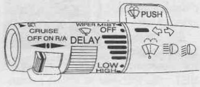 - переключатель поворотов