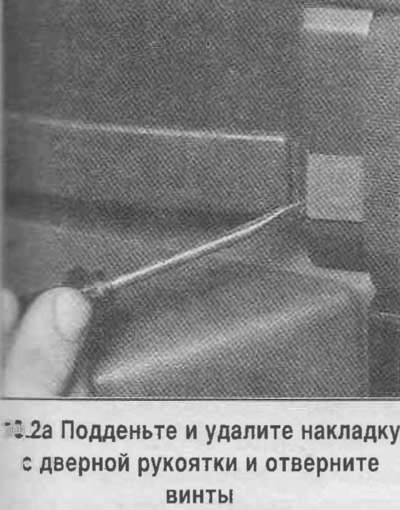 2. Отстранете капачките на винтовете и развийте монтажните винтове на подлакътника (вижте снимката).