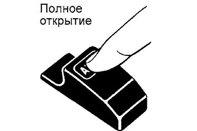 Для апускання шкла трэба націснуць на выключальнік да канца яго ходу. Пры неабходнасці прыпынку…