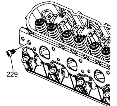 10. Развийте щепсела (229) (дясна половина блокова глава).