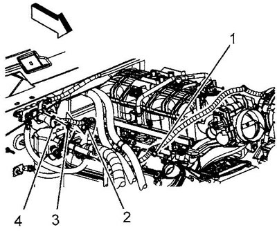 7. Отверните гайку (3) крепления кабеля генератора к главному предохранителю цепи питания. Момент…