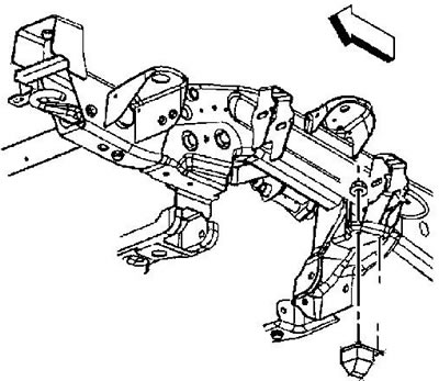 3. Серия 2500: отверните гайки крепления ограничителя хода, снимите его. Момент затяжки 22 Н·м.