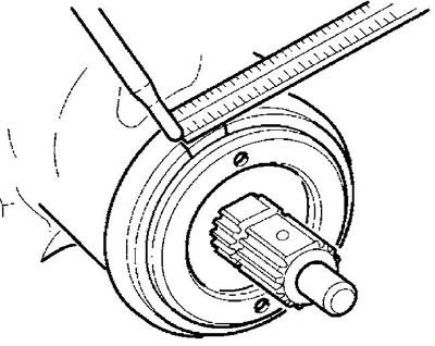 3. В направлении против часовой стрелки отмерьте от первой метки расстояние в 13 мм.