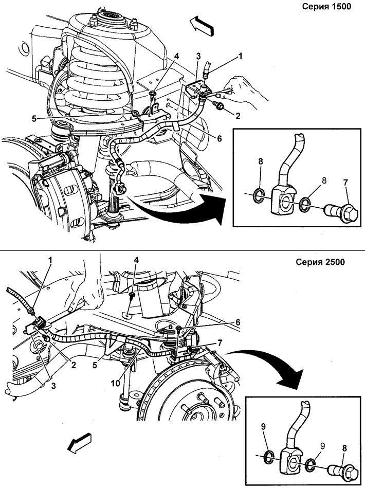 Тормозной шланг переднего тормоза снятие и установка