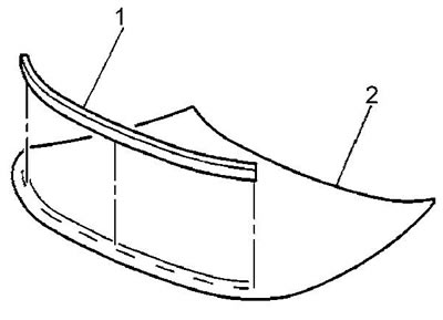 11. При установке ветрового стекла (2) установите на него акустическую ленту (1), которая поможет…