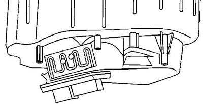 5. Távolítsa el a ventilátormotor ellenállását.