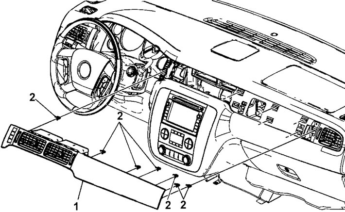 c) Odpojte spony z horného obloženia.