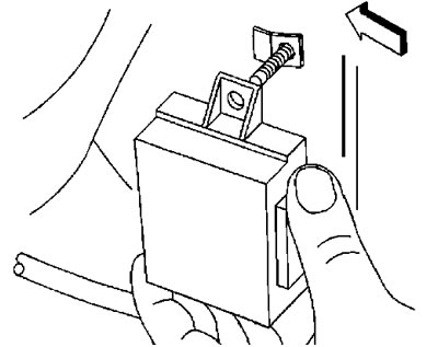 4. Távolítsa el a parkolórendszer elektronikus egységét.