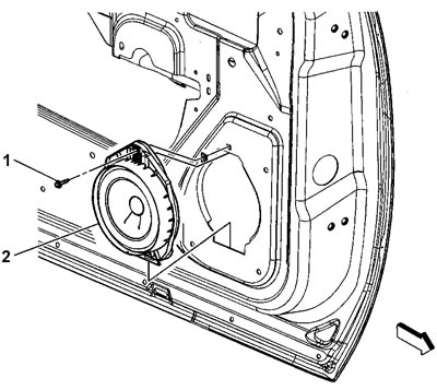 2. Отверните винт (1). Момент затяжки 3 Н·м.