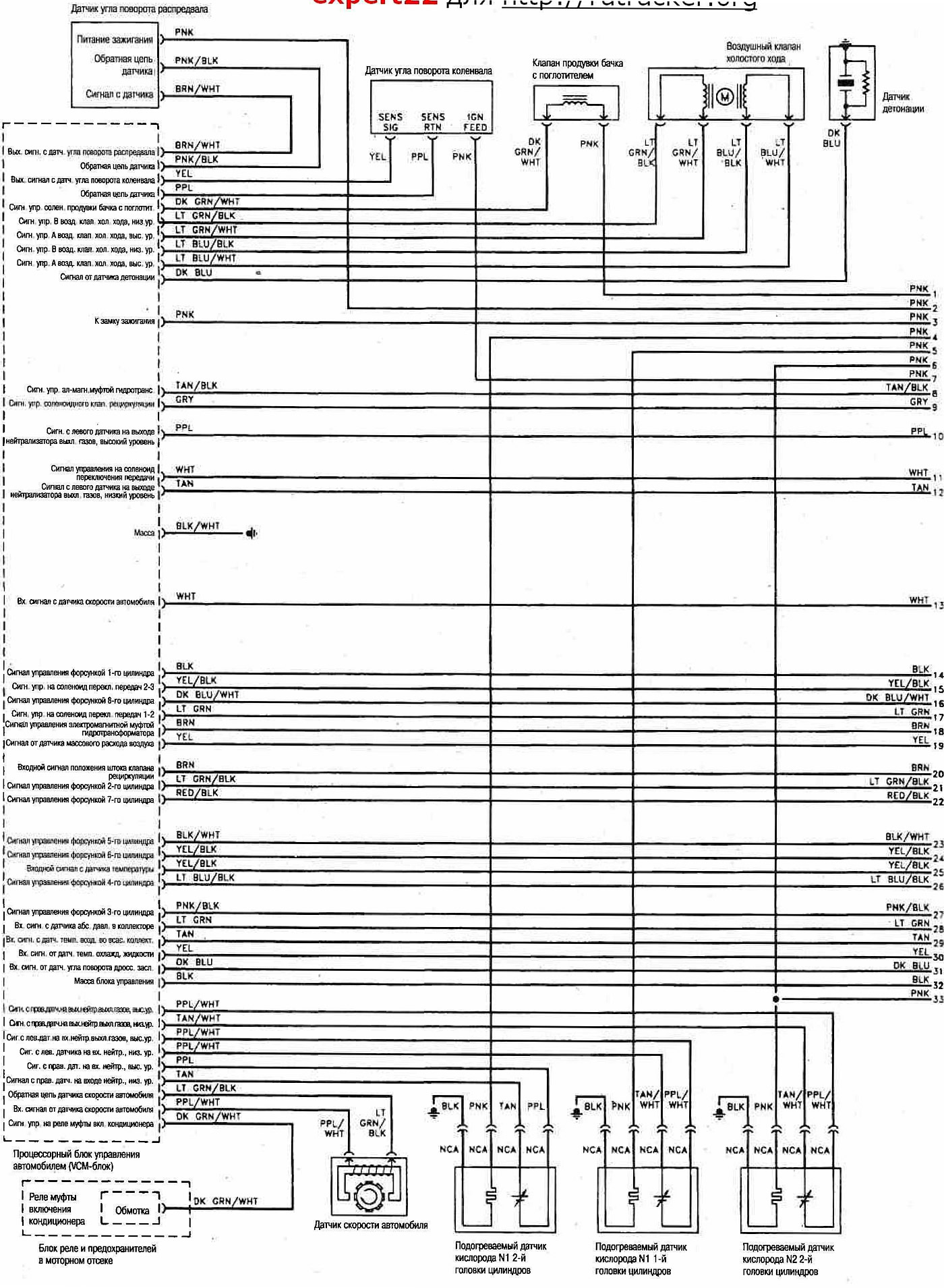 Принципиальная электрическая схема блока эбу me 7.5